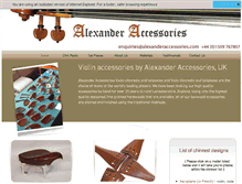 Tablet Screenshot of alexanderaccessories.com
